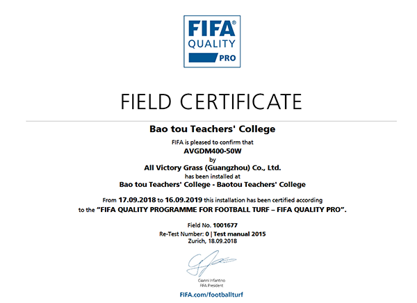 FIFA认证 FIFA认证