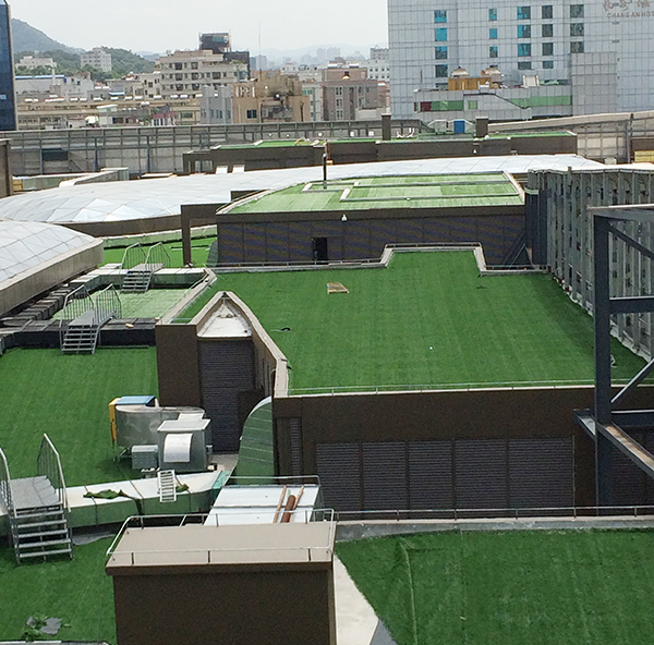 屋顶人造草坪 屋顶人造草坪
